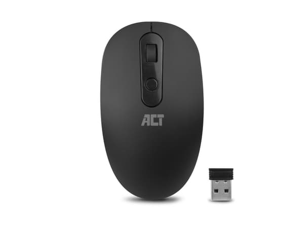 ACT AC5110 hiiri Kaksinpuolinen RF langaton 1200 DPI musta