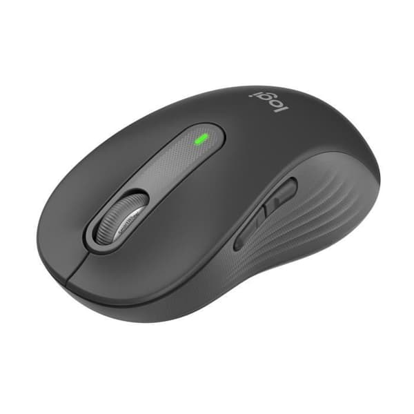 Logitech Signature M650 L trådlös mus - Tyst stor storlek, Bluetooth, programmerbara knappar - grafit