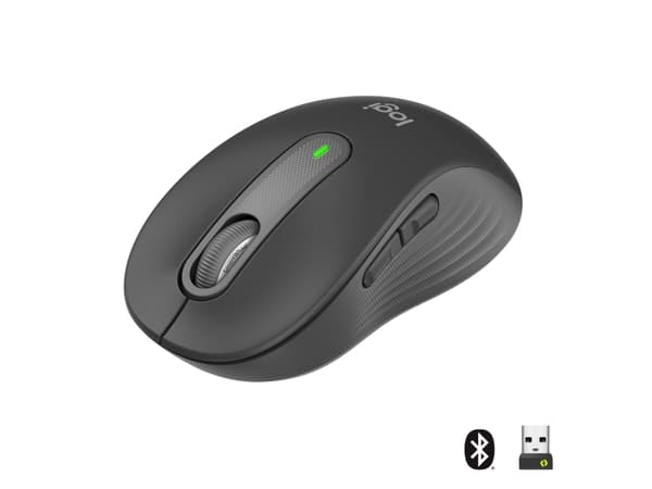 Logitech Signature M650 for Business - Mus - optisk - 5 knapper - trådløs - 2.4 GHz, Bluetooth - Logitech Logi Bolt USB-mottaker - grafitt