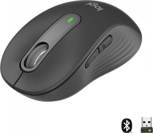 Logitech Signature M650 for Business - Mus - optisk - 5 knapper - trådløs - 2.4 GHz, Bluetooth - Logitech Logi Bolt USB-mottaker - grafitt