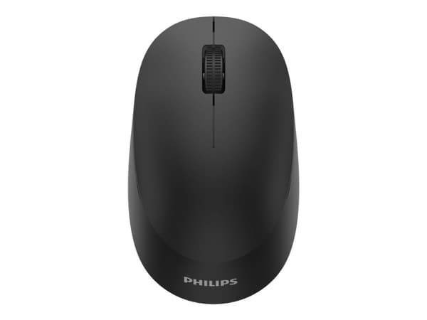 Philips SPK7307B - 3000 Series - mus - ergonomisk - höger- och vänsterhänta - optisk - 3 knappar - trådlös - 2.4 GHz - trådlös USB-mottagare