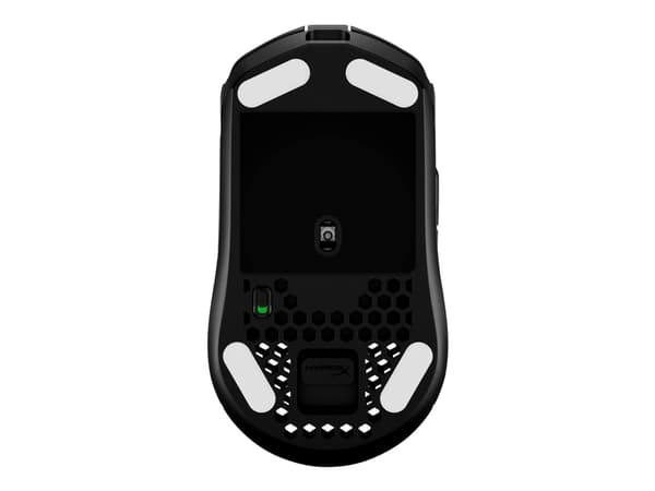 HyperX Pulsefire Haste - Mus - optisk - 6 knapper - trådløs - 2.4 GHz - USB trådløs mottaker - svart - for Victus by HP Laptop 16; Laptop 14, 15, 17;