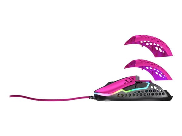 Xtrfy M42 RGB, Molempikätinen, Optinen, USB A-tyyppi, 16000 DPI, Vaaleanpunainen