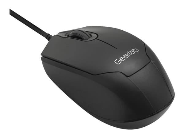 eSTUFF G120 - Mus - høyre- og venstrehåndet - optisk - 3 knapper - kablet - USB - svart
