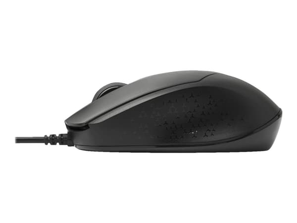 eSTUFF G120 - Mus - høyre- og venstrehåndet - optisk - 3 knapper - kablet - USB - svart