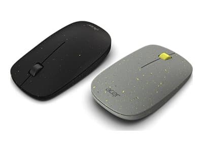 Acer Vero Macaron AMR020 - Mus - høyre- og venstrehåndet - optisk - 3 knapper - trådløs - 2.4 GHz - grå - løsvekt
