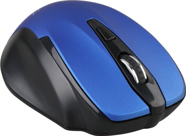 Techly IM 102-WBL, Oikeakätinen, Optinen, Langaton RF, 1600 DPI, Sininen
