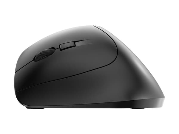 CHERRY MW 4500 LEFT - Mus - ergonomisk - vänsterhänt - optisk - 6 knappar - trådlös - trådlös USB-mottagare - svart