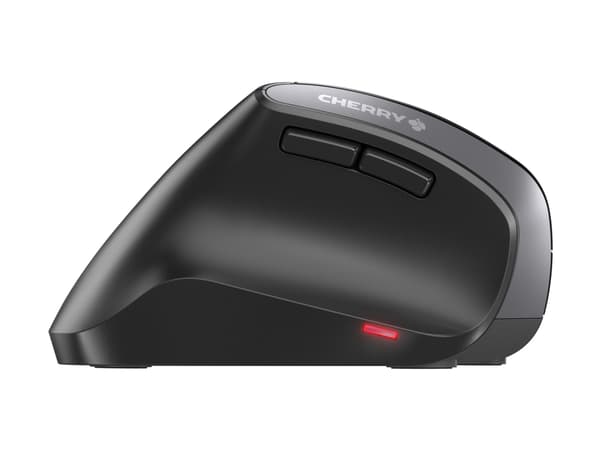CHERRY MW 4500 LEFT - Mus - ergonomisk - vänsterhänt - optisk - 6 knappar - trådlös - trådlös USB-mottagare - svart