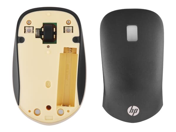 HP 410 Slim Silver Bluetooth -hiiri, Molempikätinen, Bluetooth, 2000 DPI, Musta, Hopea