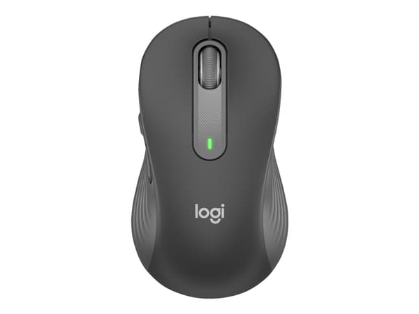 Logitech Signature M650 L - Mus - stor størrelse - optisk - 5 knapper - trådløs - 2.4 GHz, Bluetooth - Logitech Logi Bolt USB-mottaker - grafitt