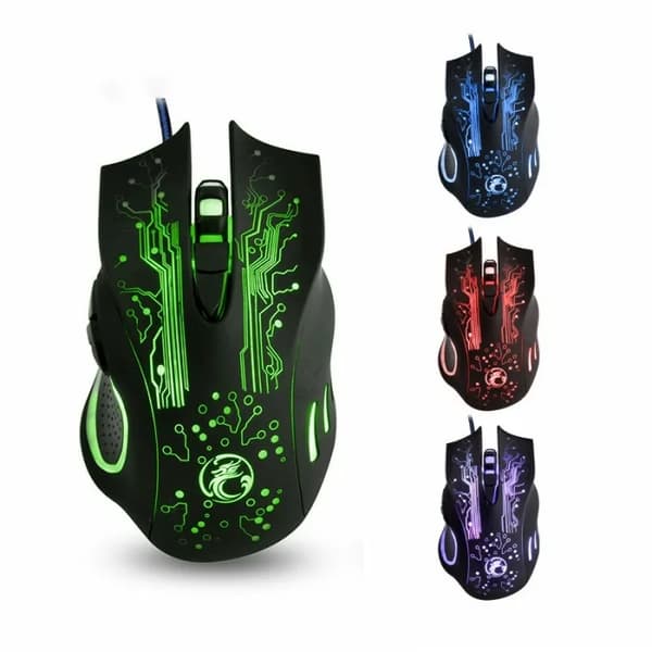 Gaming Mus med Skiftande Ljus / Datormus - Estone X9