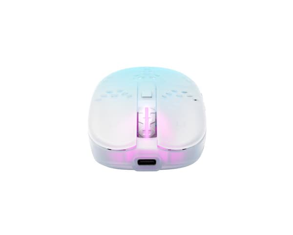 MZ1 Trådløs RGB Rail Gaming Mus - Hvid
