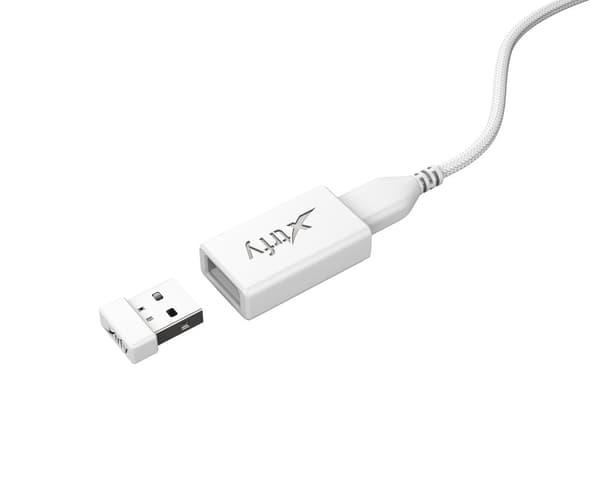 MZ1 Trådløs RGB Rail Gaming Mus - Hvid