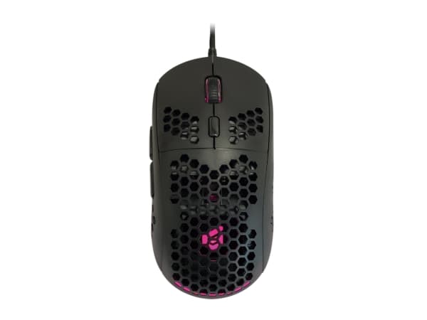 Conceptronic DJEBBEL04B 6D - Mus - honungskake skal - högerhänt - optisk - 6 knappar - kabelansluten - USB 2.0 - svart