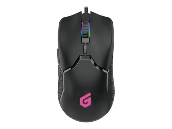 Conceptronic DJEBBEL05B 6D - Mus - ergonomisk - högerhänt - optisk - 6 knappar - kabelansluten - USB 2.0 - svart
