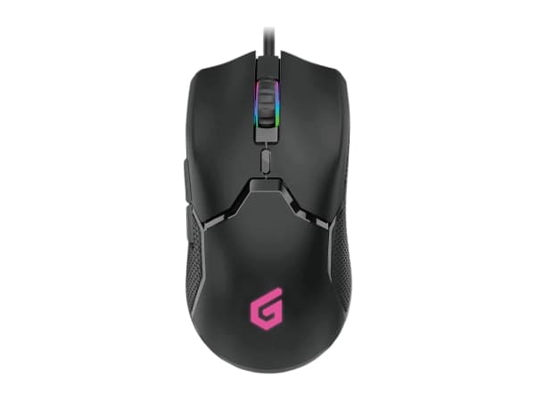 Conceptronic DJEBBEL05B 6D - Mus - ergonomisk - högerhänt - optisk - 6 knappar - kabelansluten - USB 2.0 - svart