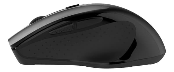Wireless silent office mouse USB receiv 2400DPI 6button blck
