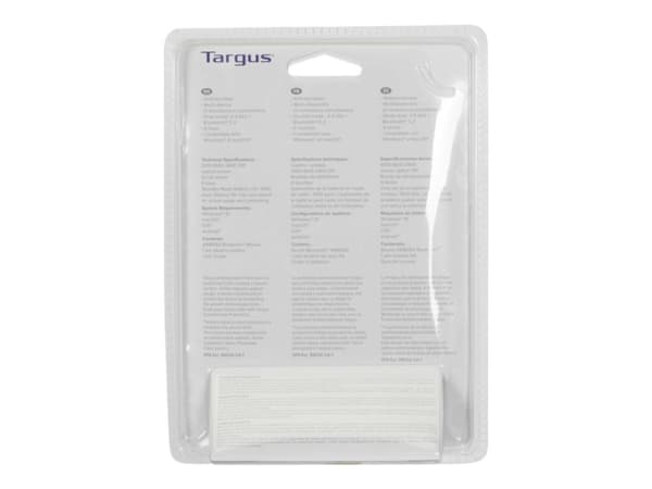 Targus Multi Device Midsize Comfort - Mus - antimikrobiell - trådlös - 2.4 GHz, Bluetooth