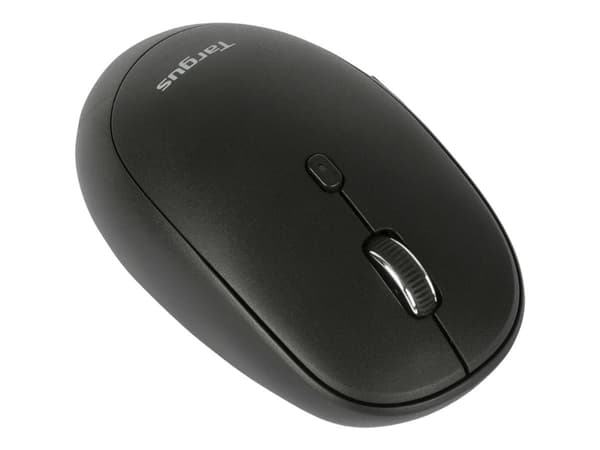 Targus Multi Device Midsize Comfort - Mus - antimikrobiell - trådlös - 2.4 GHz, Bluetooth Svart