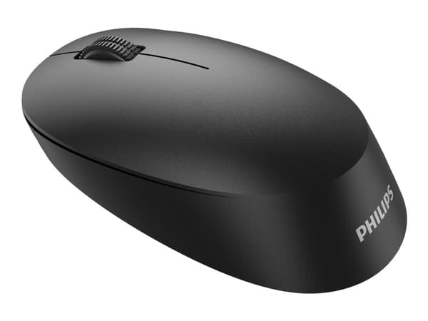 Philips SPK7407B - 4000 Series - mus - ergonomisk - høyre- og venstrehåndet - optisk - 4 knapper - trådløs - 2.4 GHz, Bluetooth 3.0, Bluetooth 5.0 -