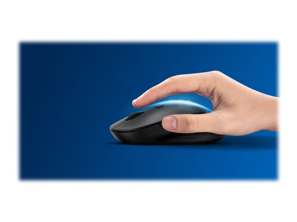 Philips SPK7407B - 4000 Series - mus - ergonomisk - høyre- og venstrehåndet - optisk - 4 knapper - trådløs - 2.4 GHz, Bluetooth 3.0, Bluetooth 5.0 -