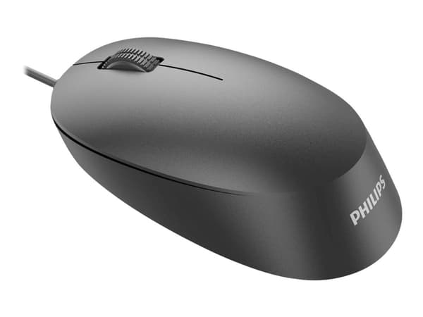 Philips SPK7207B - 2000 Series - mus - ergonomisk - høyre- og venstrehåndet - optisk - 3 knapper - kablet - USB 2.0