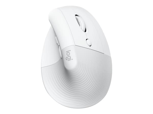 Logitech Lift for Business datamus Høyre hendt RF trådløs + Bluetooth Optisk 4000 DPI Hvit
