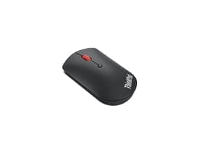 Lenovo ThinkPad Silent - Mus - höger- och vänsterhänta - optisk blå - 3 knappar - trådlös - Bluetooth 5.0 - svart - brun låda