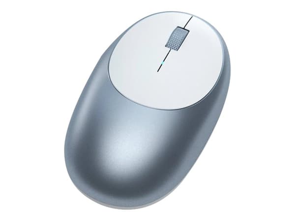 Satechi M1, Molempikätinen, Optinen, Bluetooth, Sininen, Valkoinen