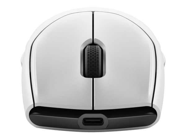 Alienware Tri-Mode Gaming Mouse AW720M - Mus - optisk - 8 knappar - trådlös, kabelansluten - USB, 2.4 GHz, Bluetooth 5.1 - månljus