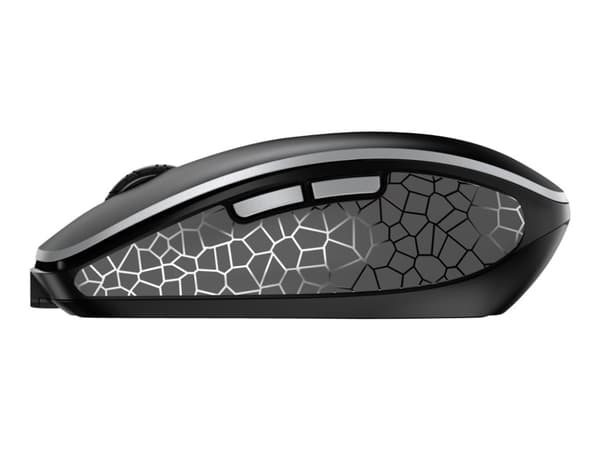CHERRY MW 9100 - Mus - 6 knappar - trådlös - 2.4 GHz, Bluetooth 4.0 - trådlös USB-mottagare - svart