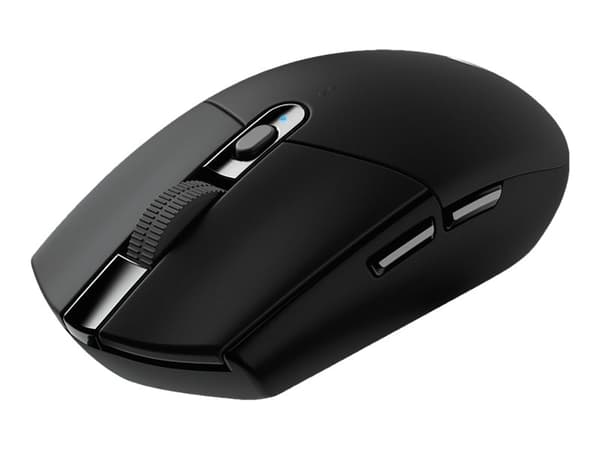 Logitech G G305 - Mus - optisk - 6 knapper - trådløs - 2.4 GHz - USB trådløs mottaker - svart Sort