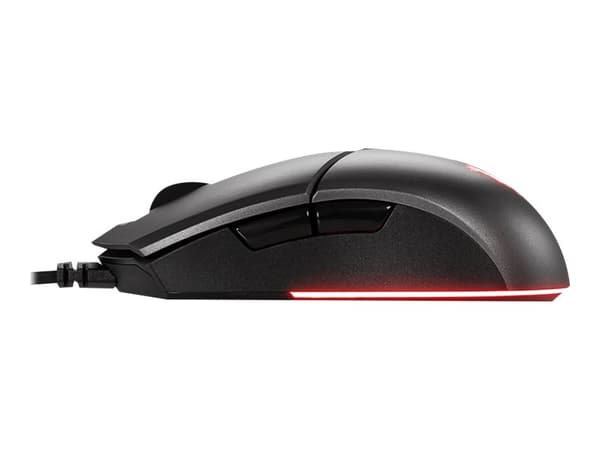 MSI Clutch GM11 Gaming - Mus - høyre- og venstrehåndet - optisk - 6 knapper - kablet - USB