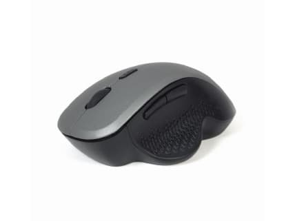 Gembird MUSW-6B-02-BG - Mus - ergonomisk - optisk - 6 knappar - trådlös - 2.4 GHz - trådlös USB-mottagare - svart, rymdgrå - presentask med transpare