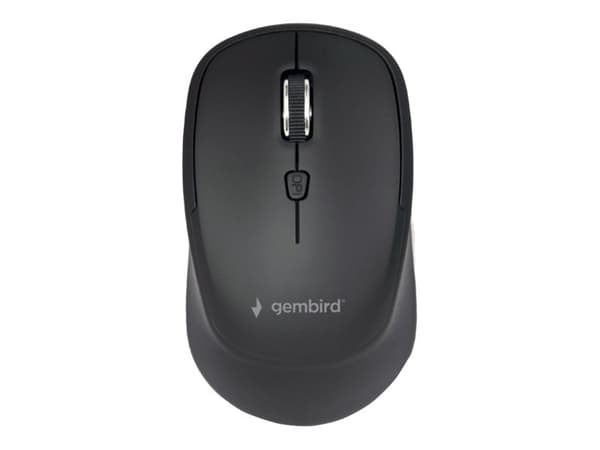 Gembird MUSW-4B-05 - Mus - ergonominen - optinen - 4 knapper - trådløs - 2.4 GHz - trådløs modtager (USB) - sort - blisteri