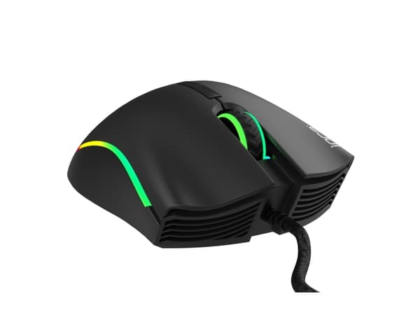 Inca IMG-349, högerhand, Optisk, USB, 6400 DPI, Svart