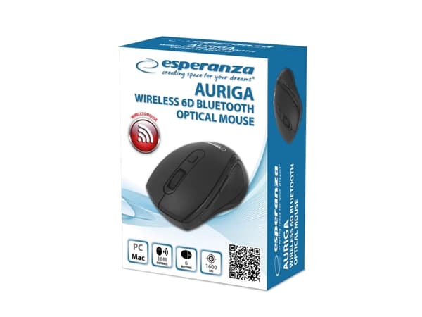 Esperanza EM128K trådløs Bluetooth 6D-mus, sort