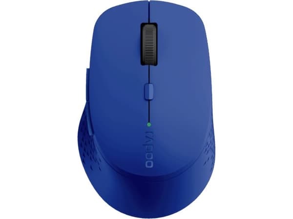 Rapoo M300 Silent, Ambidextrous, Optisk, Trådlös RF + Bluetooth, 1600 DPI, Blå Blå