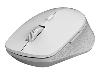 Rapoo M300 Silent - Mus - optisk - 7 knappar - trådlös - 2.4 GHz, Bluetooth 4.0, Bluetooth 3.0 - trådlös USB-mottagare - grå