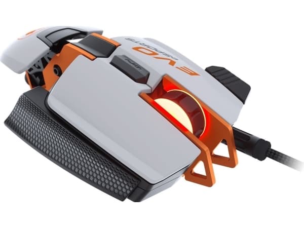 COUGAR Gaming 700M EVO eSPORTS, Oikeakätinen, Optinen, USB A-tyyppi, 16000 DPI, Valkoinen