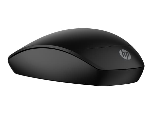HP 235 - Mus - optisk - 3 knapper - trådløs - 2.4 GHz - USB trådløs mottaker - jakksvart - for HP 250 G9 Notebook; Elite Mobile Thin Client mt645 G7
