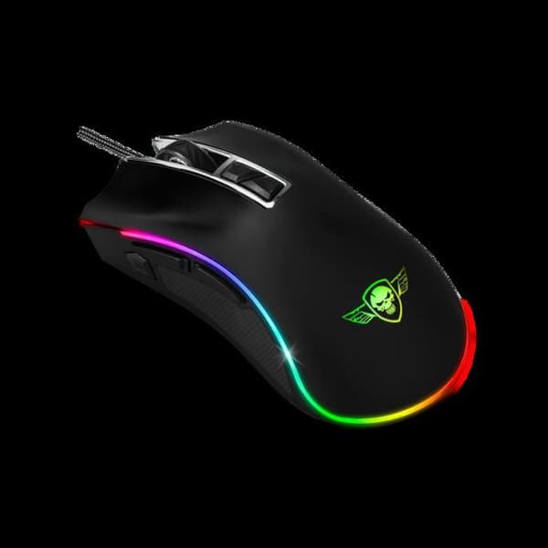 SPIRIT OF GAMER - PRO-M6 Gaming Mouse - RGB LED - Anpassningsbar - Upp till 6400 DPI - 2 konfigurerbara profiler - RAPID FIRE