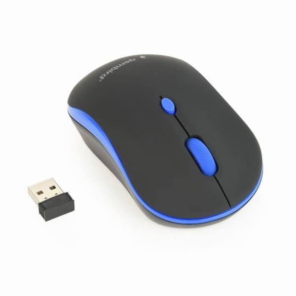 MUS USB OPTICAL WRL SVART/BLÅ MUSW-4B-03-B GEMBIRD