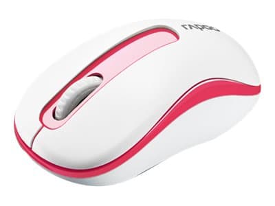 Rapoo M10 PLUS - Mus - optisk - 3 knappar - trådlös - 2.4 GHz - röd Röd