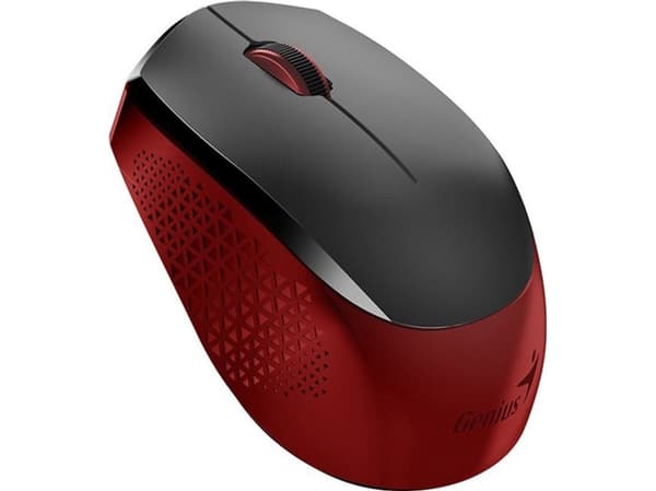 Genius Genius Mus NX-8000S, 1600DPI, 2,4 [GHz], optisk, 3kl., trådlös USB, svart/röd, AA