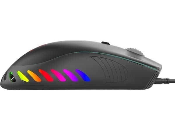 MW Marvo Mouse G985, 10000DPI, optisk, 7cl, trådbunden USB, svart, spel, bakgrundsbelyst