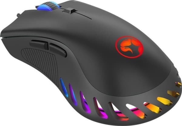 MW Marvo Mouse G985, 10000DPI, optisk, 7cl, trådbunden USB, svart, spel, bakgrundsbelyst