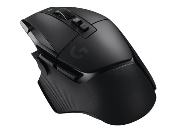 Logitech G502 X Lightspeed - Mus - optisk - 13 knappar (LIGHTFORCE-switchar) - Trådlös (USB) - Hero 25K-sensor - Logitech LIGHTSPEED-mottagare - Svar