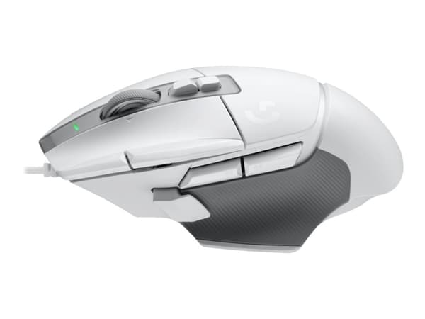 Logitech G502 X - Mus - optisk - 13 knapper (LIGHTFORCE-brytere) - kabling (USB) - Hero 25K sensor - Hvid